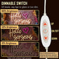NEON SIGNS INDIA "Hello Gorgeous" Neon Signs for Wall Decor, Led Neon Sign for Birthday Bar Signs Wall Room Decorations White Neon Light 18 x 10 Inch With Brightness Controller (Warm White)