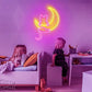 Anime Cat & Moon Neon sign (