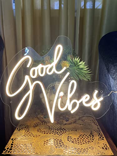 Good Vibes neon Sign (12x12 Inches)