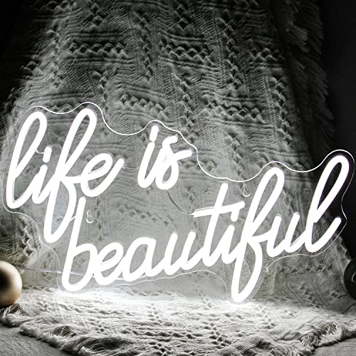 Life is Beautiful Neon Signs 13x15 inches