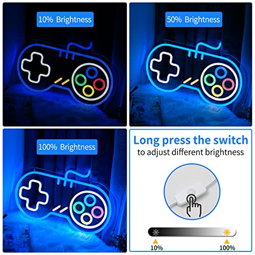 Gamepad Neon Signs for Boys Room16.5''x10'' - Neonsignsindia