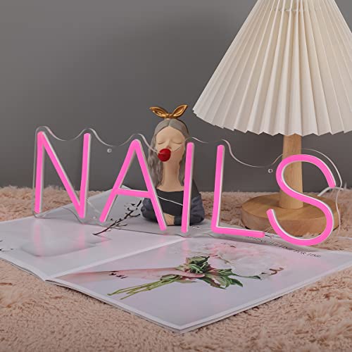 NAILS Neon Sign (17x8inches)