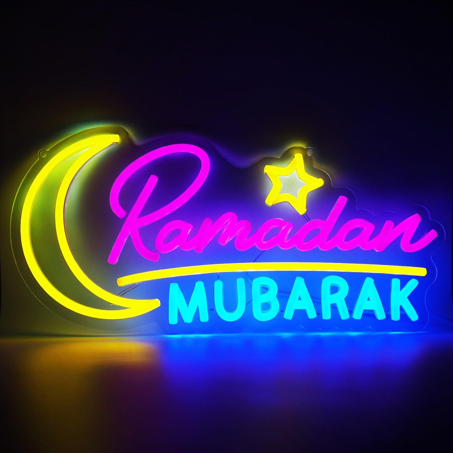 Ramadan Decorations Neon Sign, Ramadan Decoration for Home Ramadan Mubarak Decor Neon Sign, Ramadan Kareem Sign Islamic Muslim Home Bedroom Decoration