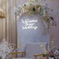 Welcome To Our Wedding Neon Sign Wedding Neon Sign Romantic White Letter Neon Light Sign for Wall Decor Dimmable Words LED Neon Wedding Party Valentines Day Girlfriend
