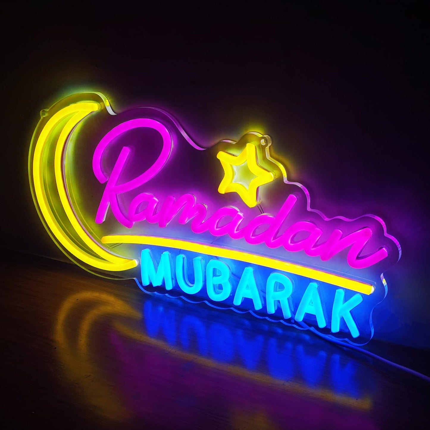 Ramadan Decorations Neon Sign, Ramadan Decoration for Home Ramadan Mubarak Decor Neon Sign, Ramadan Kareem Sign Islamic Muslim Home Bedroom Decoration