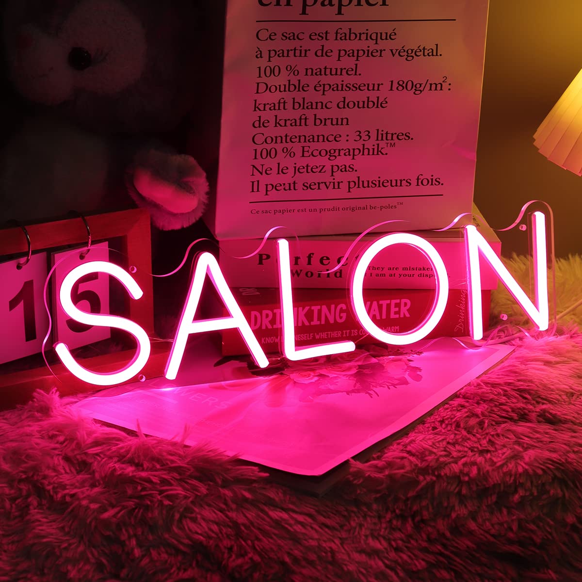 SALON Neon Sign Light (8x18 inches)