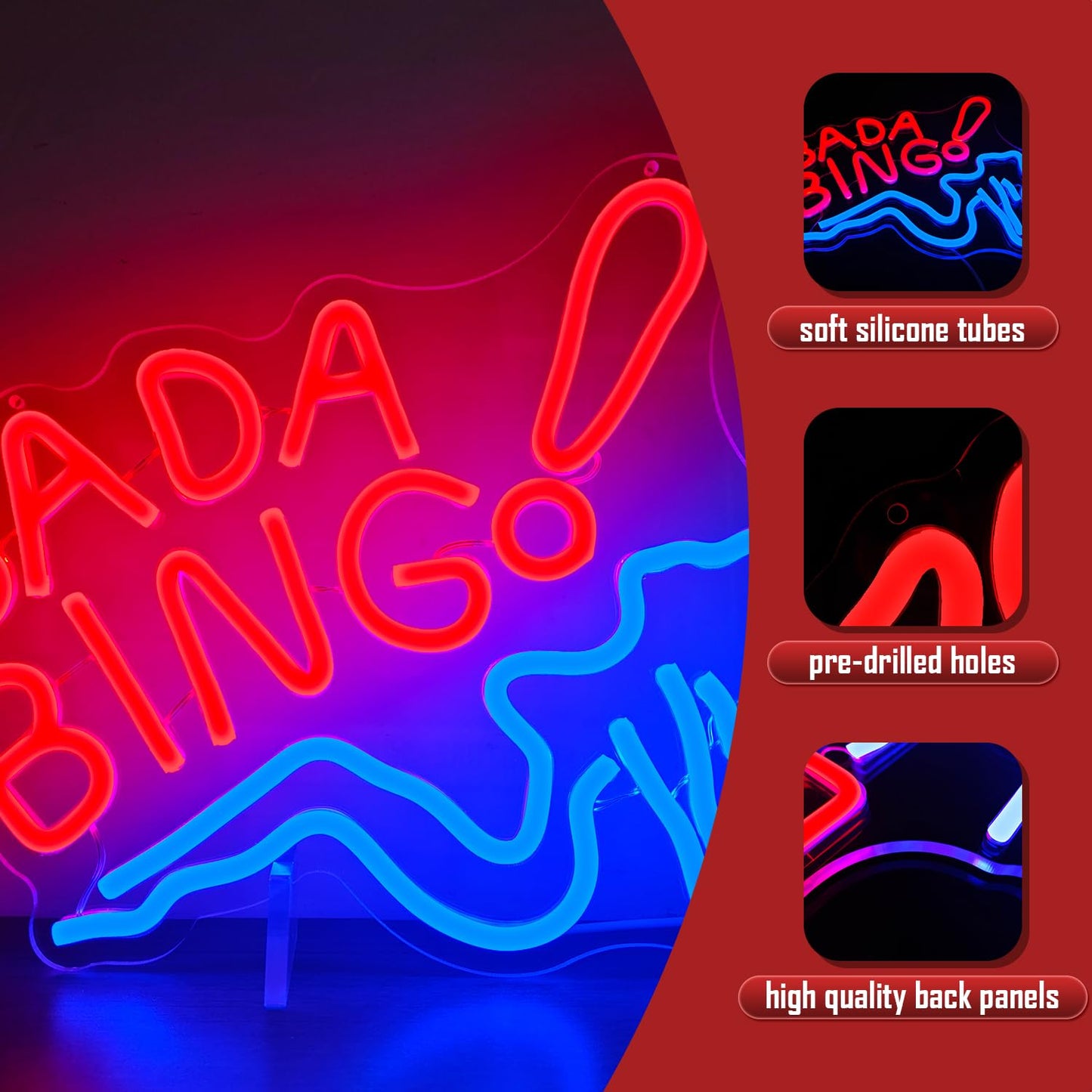 Bada Bing Neon Sign (14x14 inches)