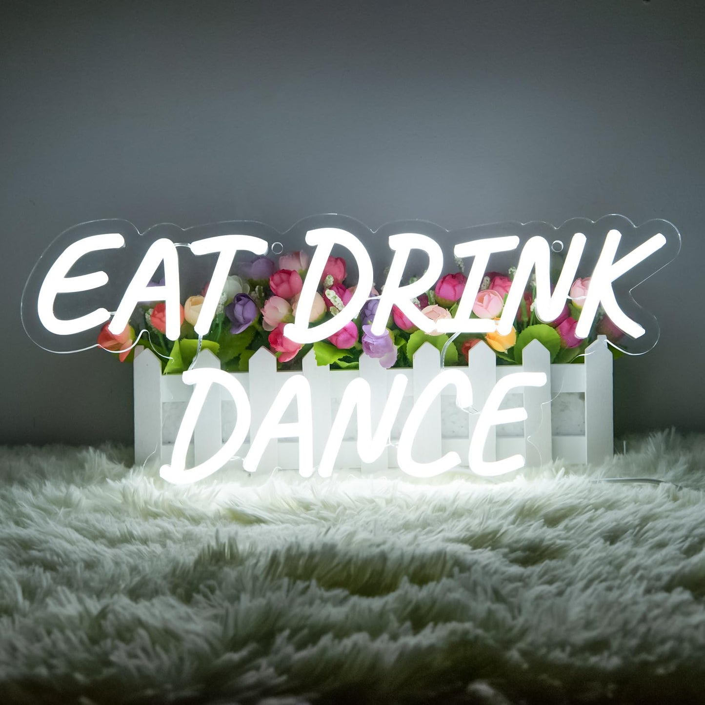 Eat Drink Dance Neon Sign (17x12Inch)