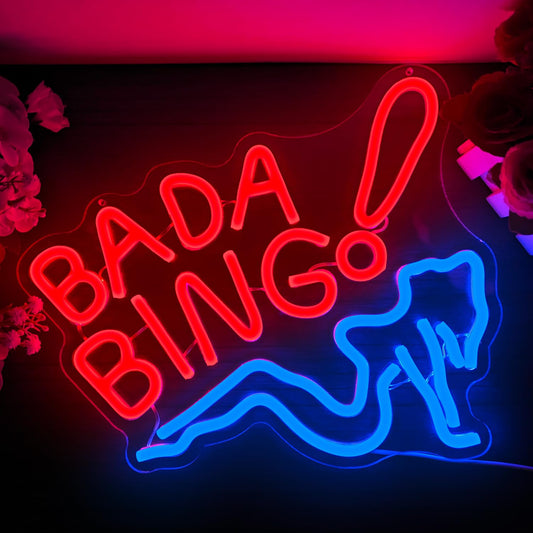 Bada Bing Neon Sign (14x14 inches)