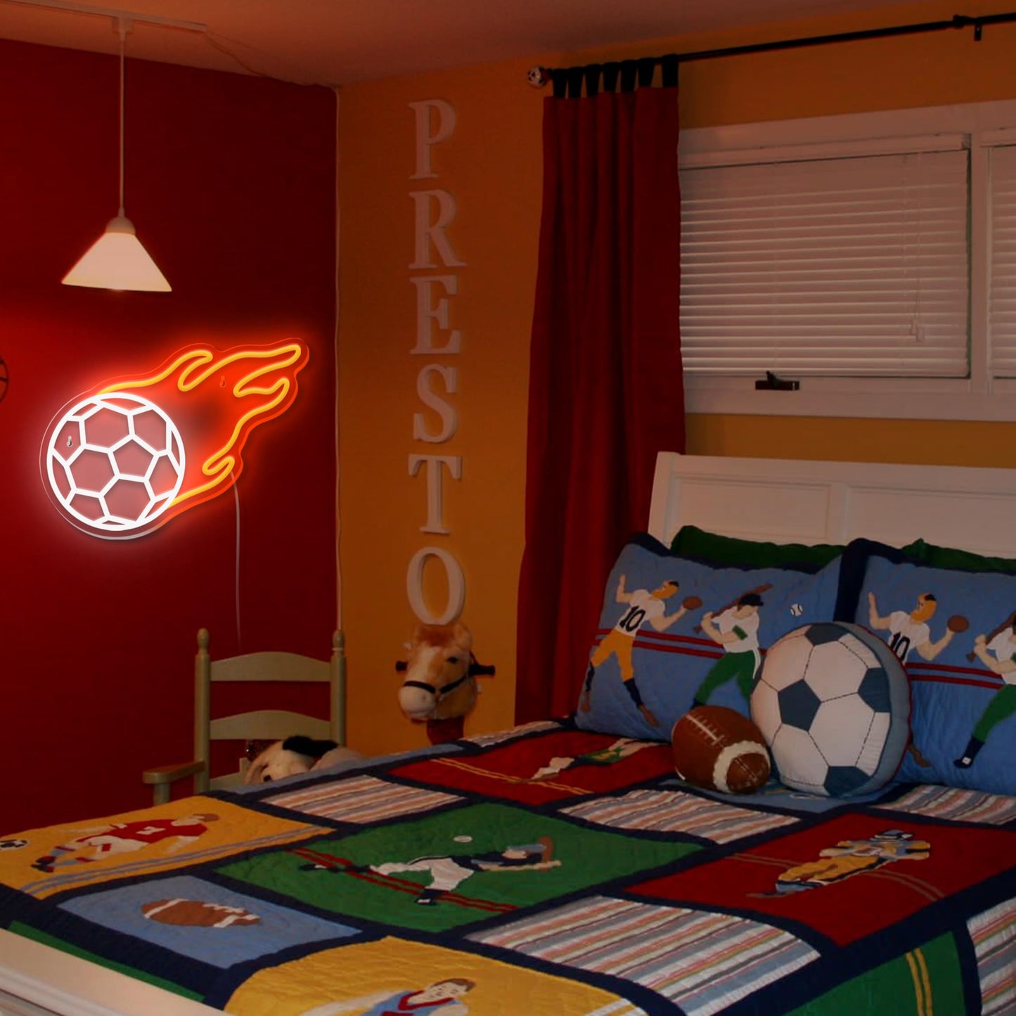 Soccer Neon Sign (13*10 inches)