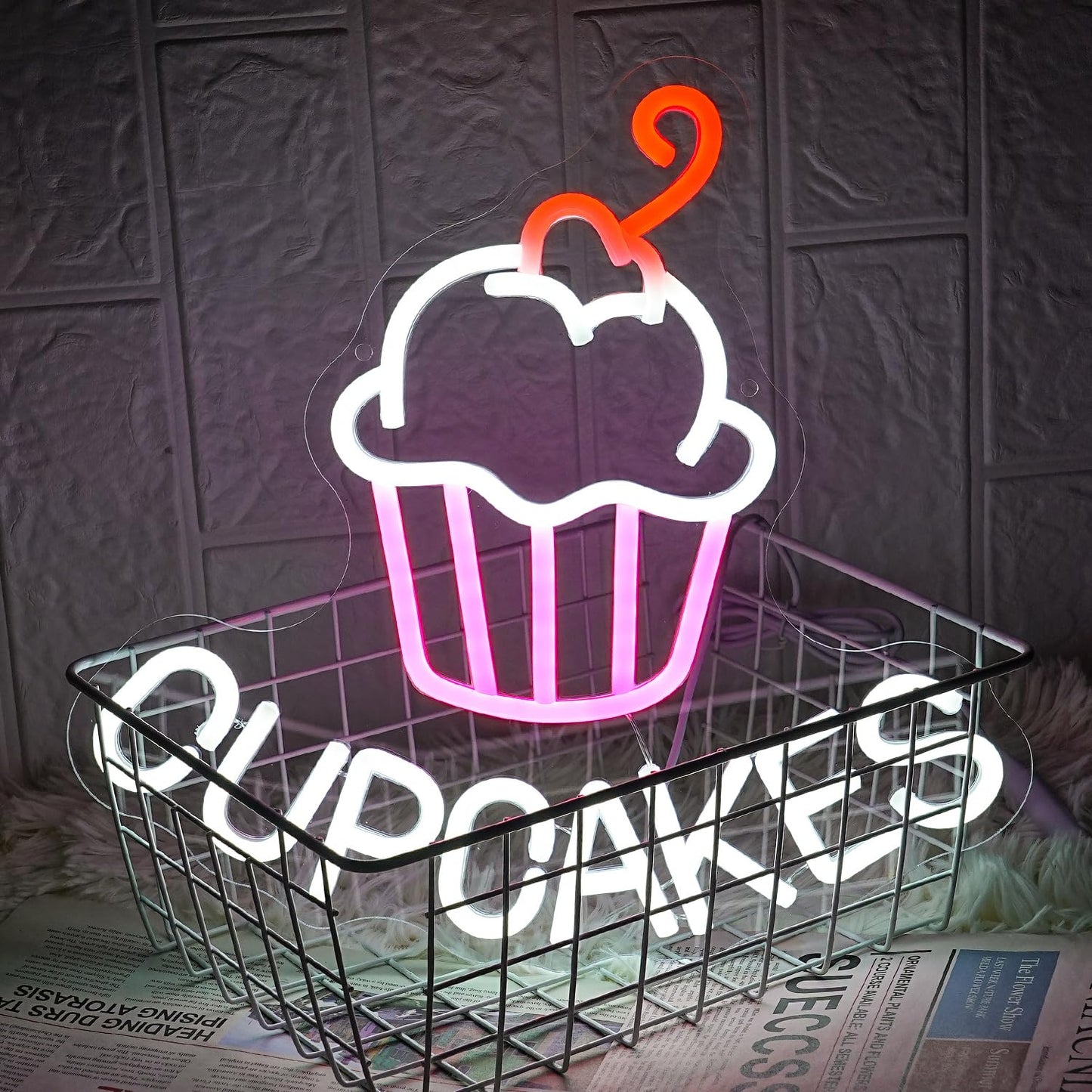 Cupcakes Neon Sign (17x13 inches)