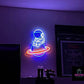 Astronaut on a Planet (12x18 inches) Neon Sign Light - Neonsignsindia