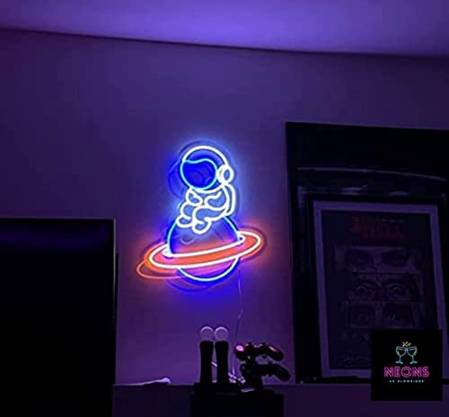 Astronaut on a Planet (12x18 inches) Neon Sign Light - Neonsignsindia