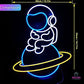 Astronaut on a Planet (12x18 inches) Neon Sign Light - Neonsignsindia