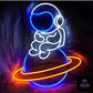 Astronaut on a Planet (12x18 inches) Neon Sign Light - Neonsignsindia