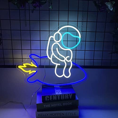 Astronaut Rocket Neon sign India 16 x 14 Inches