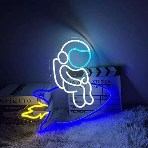 Astronaut Rocket Neon sign India 16 x 14 Inches