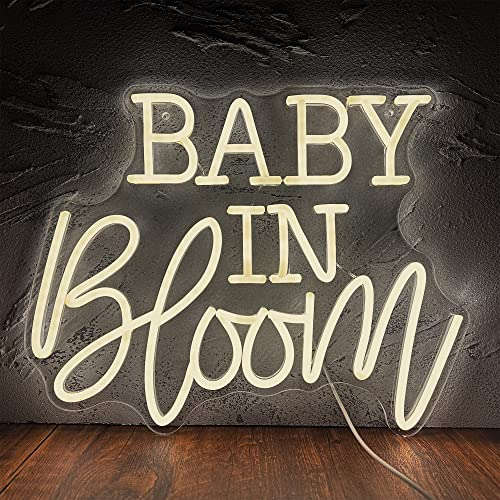 Baby In Bloom Neon Signs (12x15 inches) Neonsignsindia