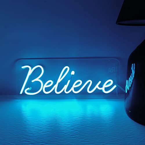 Believe Neon Sign (6x12 inches) - Neonsignsindia