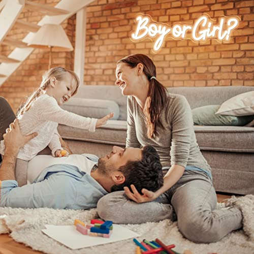 Boy or Girl Neon Sign 15x6 Inches Neonsignsindia