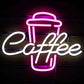 Coffee Neon Sign (10x16 inches) Neonsignsindia