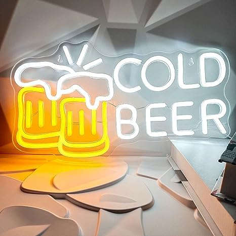 Cold Beer (15.55x8.66 Inches) | Neon Signs India — Image 2