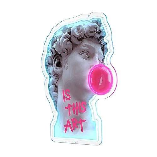 David Art Uv Print Neon Light Signs (32x22inches) Neonsignsindia