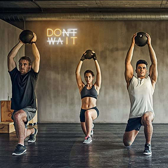 Don't Wait LED Neon Sign (11X18 INCH) Motivational quotes Neonsignsindia