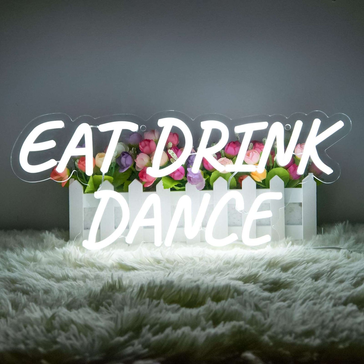 Eat Drink Dance Neon Sign (17x12Inch) | Neon Signs India — Image 1