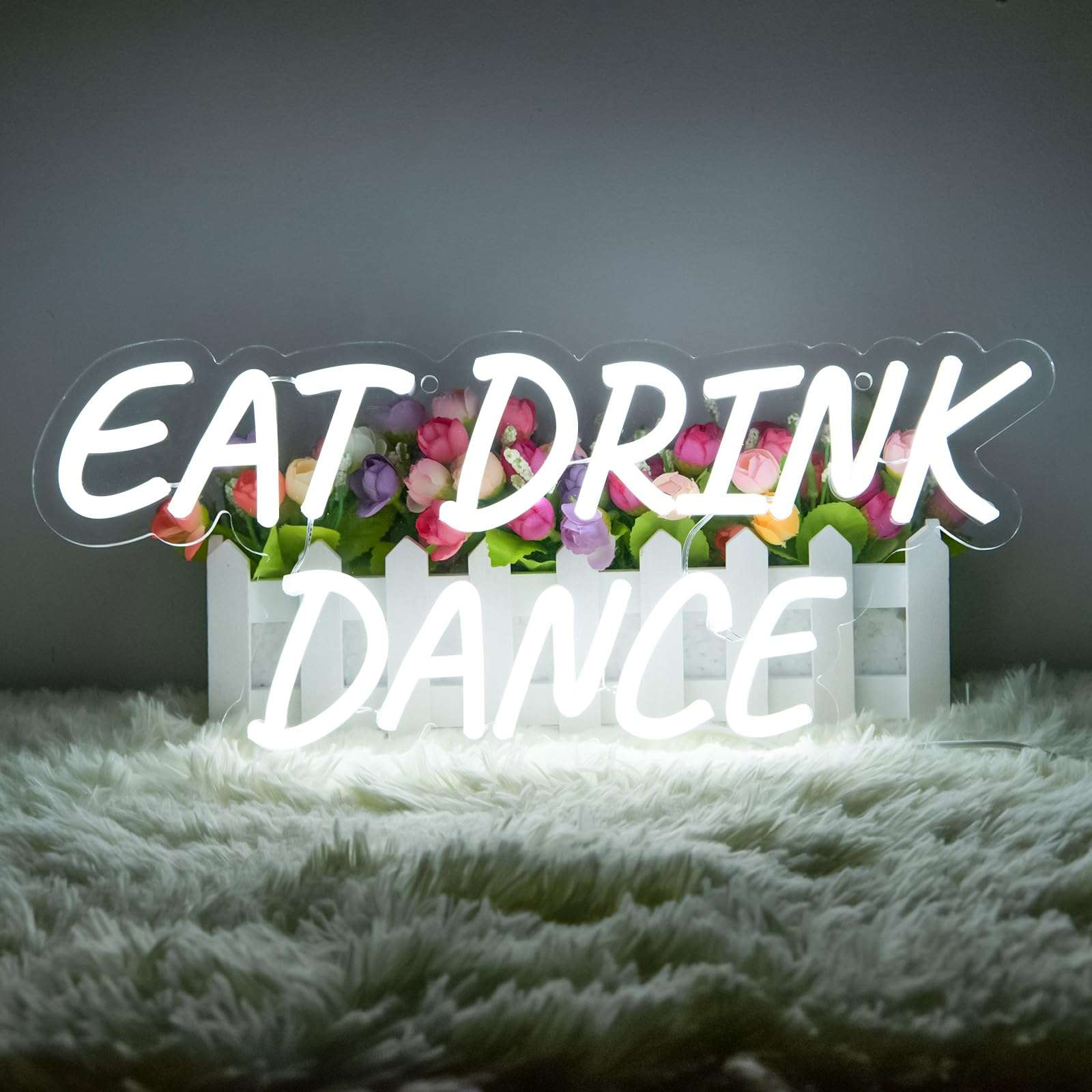 Eat Drink Dance Neon Sign (17x12Inch) | Neon Signs India — Image 1