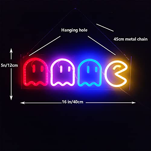Game Ghost Neon 16 x 6 - Neonsignsindia
