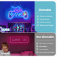 Gamer Neon Signs for Wall Decor (16x12 Inchs) Neonsignsindia