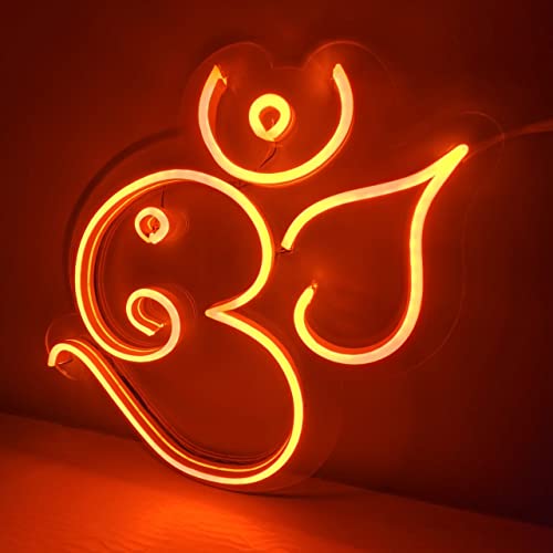 Ganesha OM Neon Signs/Neon Lights 10 x10 inches