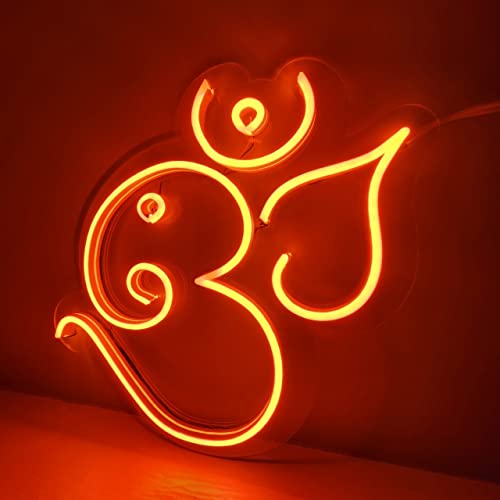 Ganesha OM Neon Signs/Neon Lights 10 x10 inches