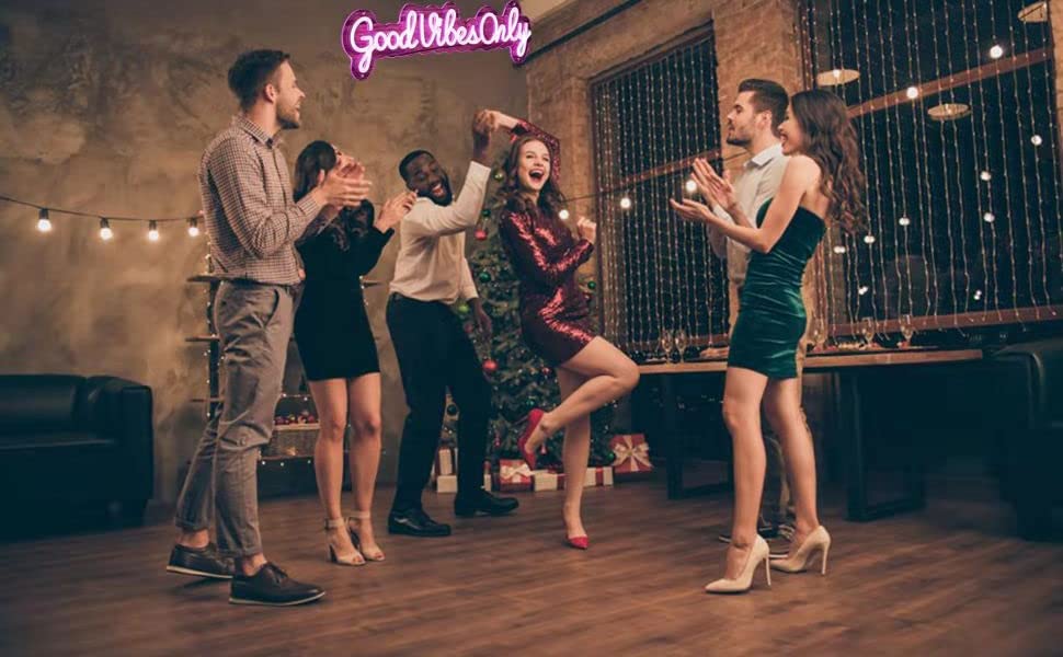 Good Vibes Only Neon Signs/Neon Lights (24x8 inches)