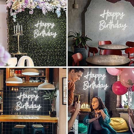 Happy Birthday 16"x12" Neonsignsindia