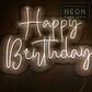 Happy Birthday (18x24 inches) - Neonsignsindia