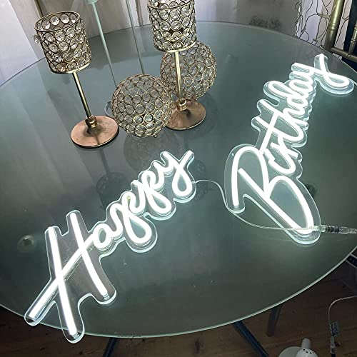 Happy Birthday Neon Light Sign (14x18 inches) Neonsignsindia