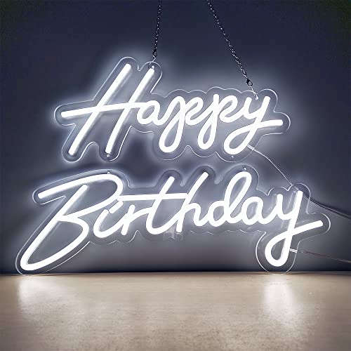 Happy Birthday Neon Light Sign (14x18 inches) Neonsignsindia