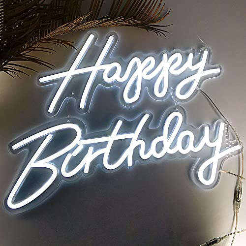 Happy Birthday Neon Light Sign (14x18 inches) Neonsignsindia