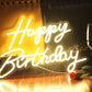 Happy Birthday Neon Sign (12x16 inches) Neonsignsindia