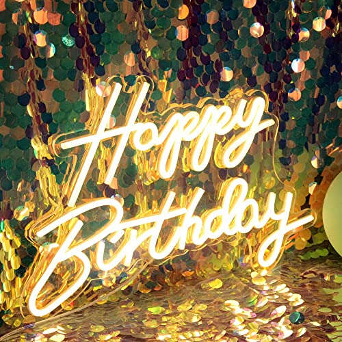 Happy Birthday Neon Sign (12x16 inches) Neonsignsindia