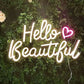 Hello Beautiful (16 X 10) - Neonsignsindia