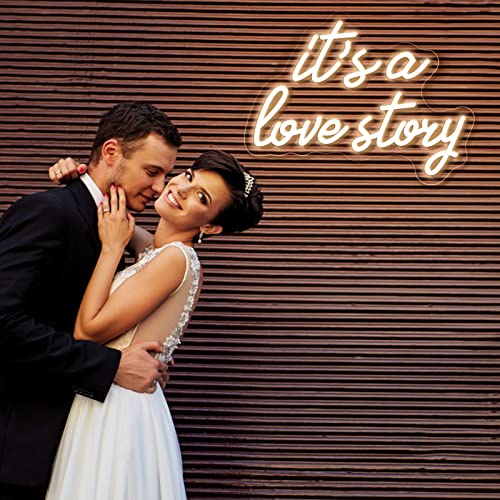Its a Love Story Neon Sign 15.7 x 11.8 Inches Neonsignsindia