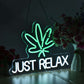 Just Relax LED Neon Lights Signs for Wall Decor,Bedroom,Game Room, Party, Bar Decor. Neonsignsindia