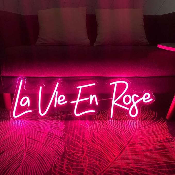 La vie en rose 15"x6.3" inch size Neonsignsindia
