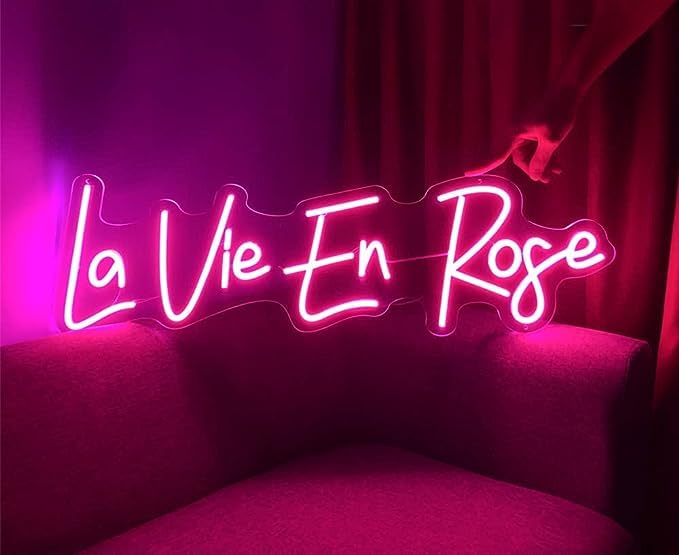 La vie en rose 15"x6.3" inch size Neonsignsindia