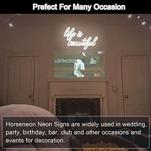 Life is Beautiful Neon Signs 13x15 inches Neonsignsindia