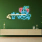 Lord Krishna Led Neon Light Sign Wall Decor | Wall Decor | Customized Led Neon Light Sign | Custom Led Neon Sign | Gifting Items | Krishna Neon Light Sign (24 by 12 Inches) Neonsignsindia