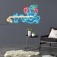 Lord Krishna Led Neon Light Sign Wall Decor | Wall Decor | Customized Led Neon Light Sign | Custom Led Neon Sign | Gifting Items | Krishna Neon Light Sign (24 by 12 Inches) Neonsignsindia